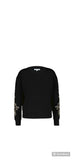Terry sweater multiprint, Red Button
