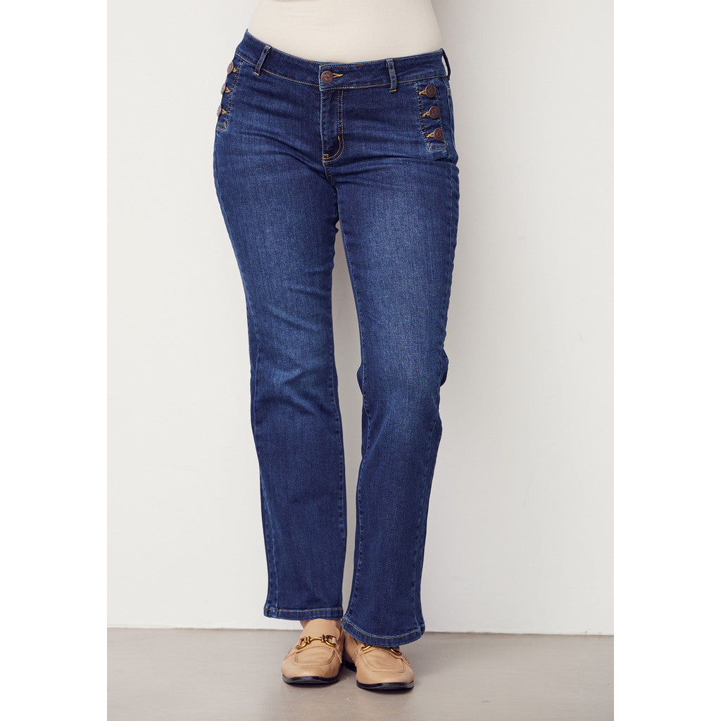 Como Flare Button Jeans - Isay