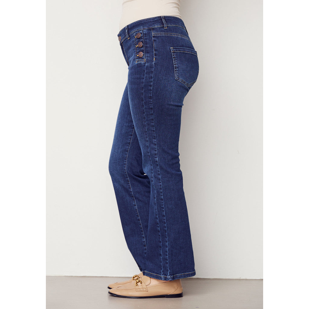 Como Flare Button Jeans - Isay