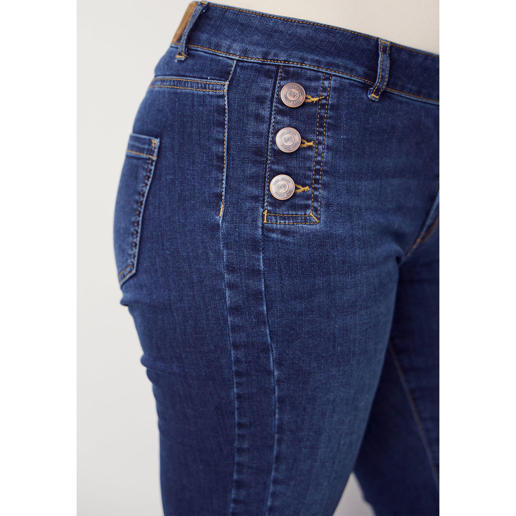 Como Flare Button Jeans - Isay