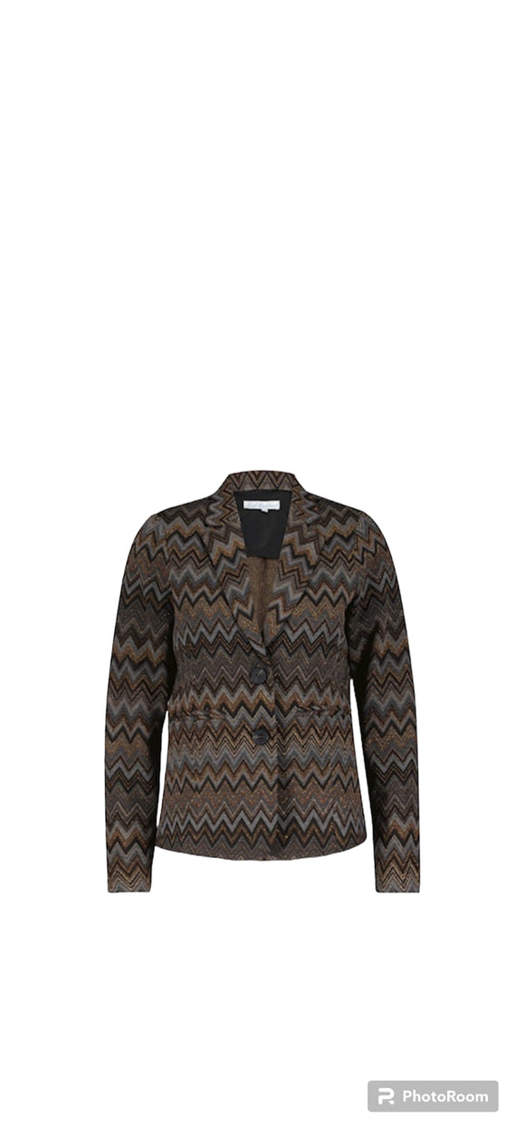 Blazer zigzag, Red Button