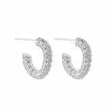 Monaco pavé hoops, by Jolima