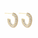 Monaco pavé hoops, by Jolima