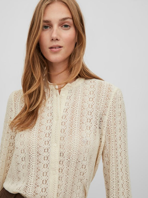 ViChikka lace l/s shirt, Vila