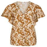 ViKomma s/s v-neck top, Vila