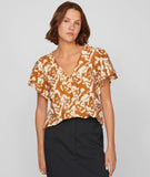 ViKomma s/s v-neck top, Vila