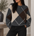 Lulu Mönstrad Pullover – Freequent