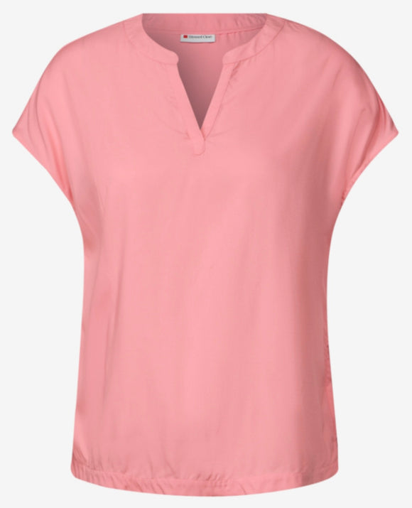 Shirtblouse w splitneck, Street One