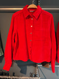 Corduroy shirtcollar blouse, Street One