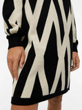 Ray rollneck knit dress, Object