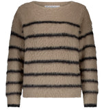 Fuzzy sweater, Red Button