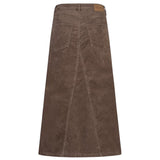 Aline corduroy skirt, Red Button