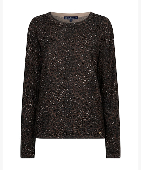 Animal Print Sweatshirt – Red Button