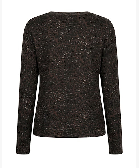 Animal Print Sweatshirt – Red Button