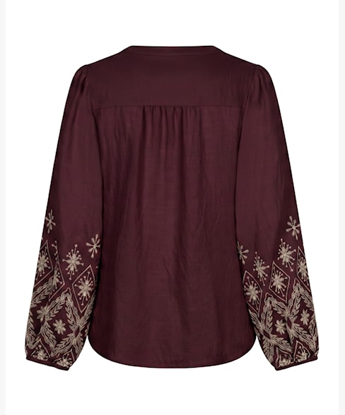 Embroidery Blus – Red Button