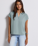 Shirtblouse w splitneck, Street One