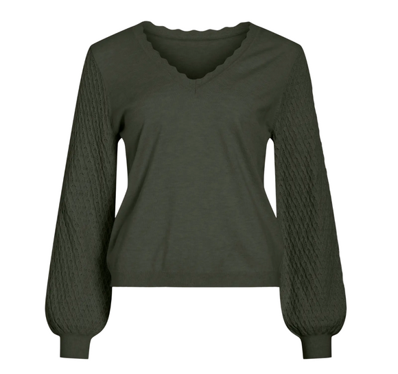 ViEmi v-neck knit top, Vila