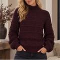 Fringes Stickad – Red Button