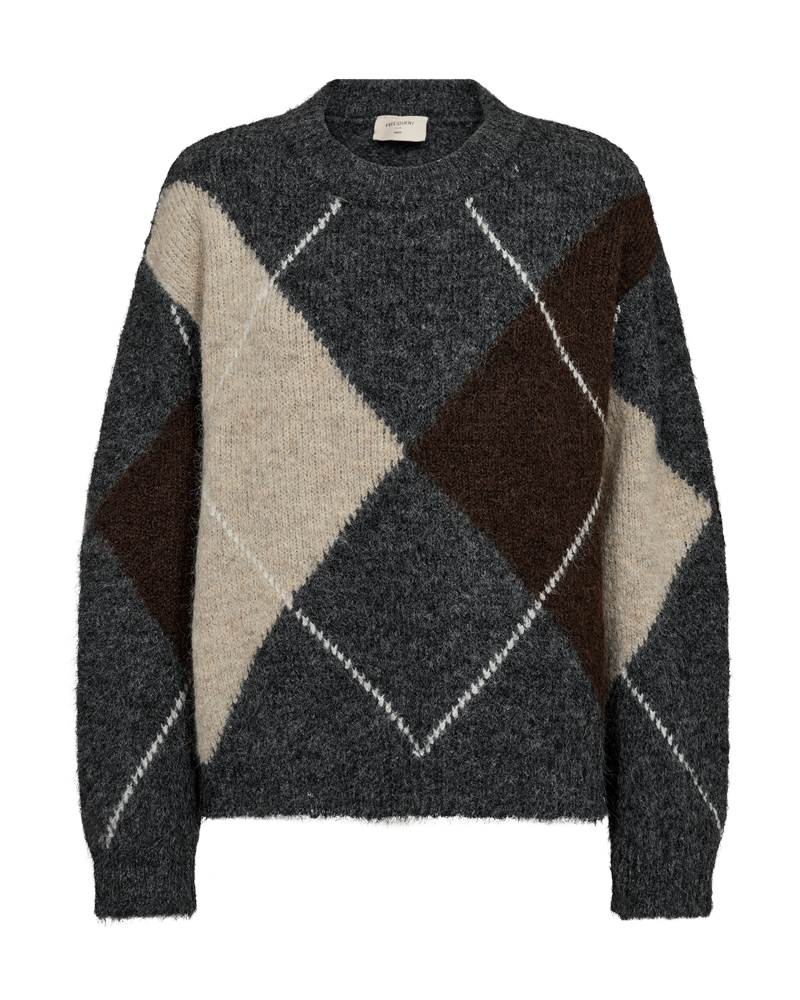 Lulu Mönstrad Pullover – Freequent